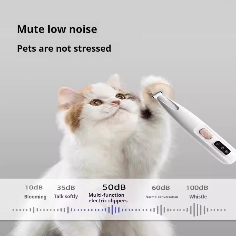 New Pet Paw Trimmer, Rechargeable Pet Shaver with LED Light, Multifunctional Pet Hair Clippers for Paws Eyes Ears Face Rump, Dog Stuff, Cat Paw Trimmer，Pet Foot Hair Cleaning