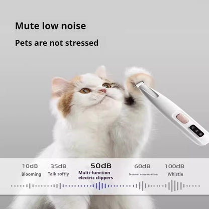 New Pet Paw Trimmer, Rechargeable Pet Shaver with LED Light, Multifunctional Pet Hair Clippers for Paws Eyes Ears Face Rump, Dog Stuff, Cat Paw Trimmer，Pet Foot Hair Cleaning