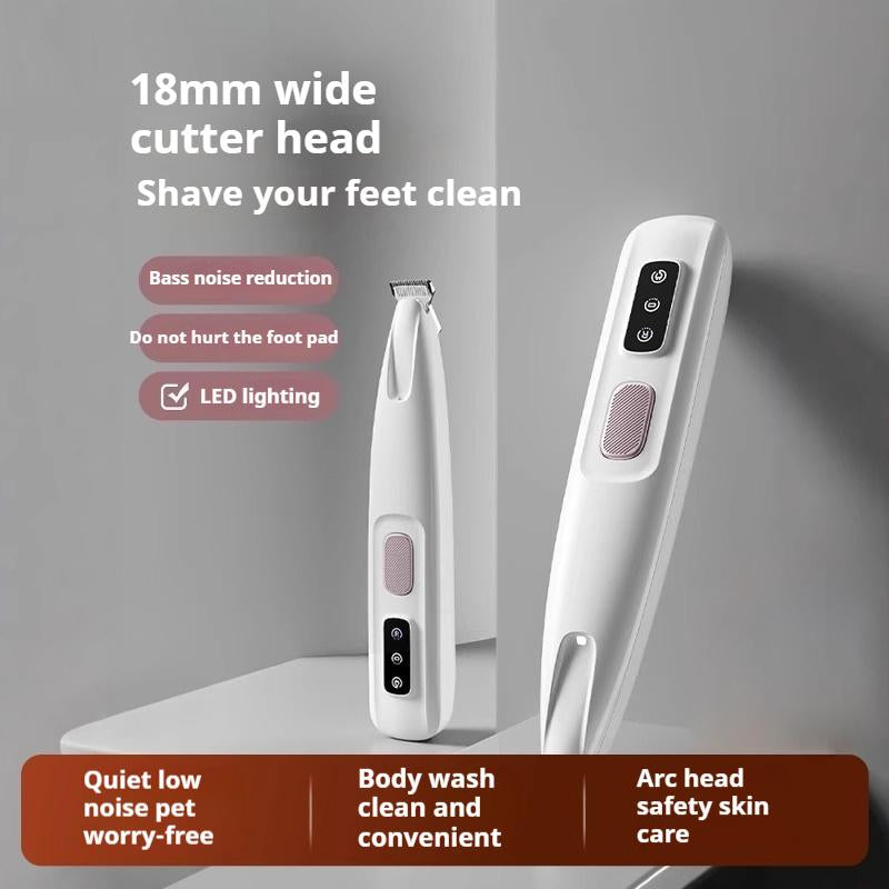 New Pet Paw Trimmer, Rechargeable Pet Shaver with LED Light, Multifunctional Pet Hair Clippers for Paws Eyes Ears Face Rump, Dog Stuff, Cat Paw Trimmer，Pet Foot Hair Cleaning