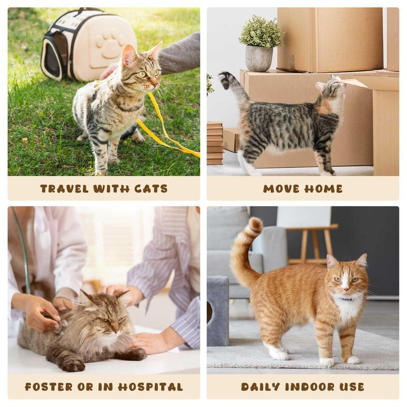 Petlife Foldable Portable Cat Litter Box Reusable with Handles for Outdoor Travel for Large Cats, No Leakage, Waterproof, Not Sticky to Litter