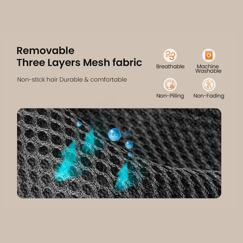 JUNSPOW Cat/Dog Hammock Bed Free-Standing, Elevated Pet Bed for Dogs & Cats, Indoors Outdoors Pet Hammock, Stable & Breathable, Easy Assembly