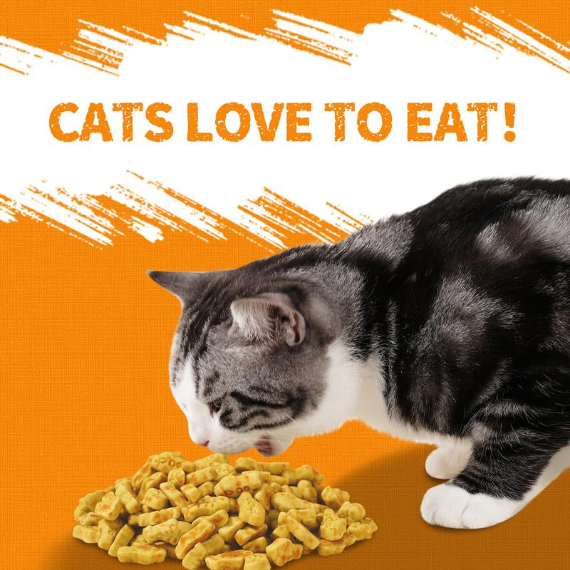 13.4 OZ Cat Treats Pumpkin Healthy Cat Snacks Training Biscuits Treats for Cats Digestive Support Low Calorie Snacks Natural Salmon Flavor