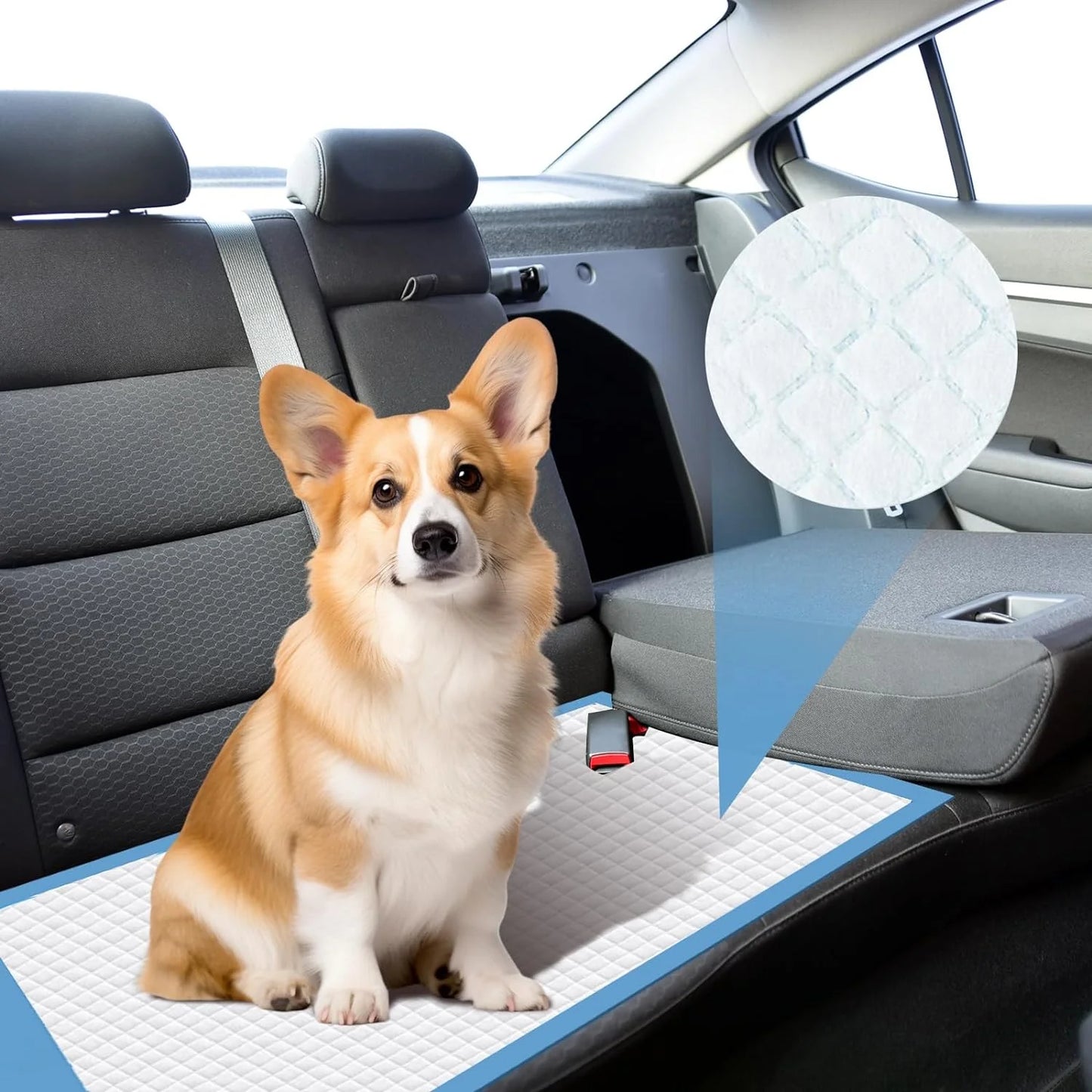 Goofypet 30" X 36" Training Pad, 40 Count Dog Pee Pads, Doggie Pads, Disposable Puppy Pee Pads