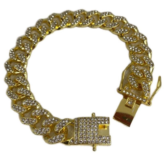 Pet Collar/Necklace- Cuban Style Bling-Bling (Storage Bag Design May Be Random)