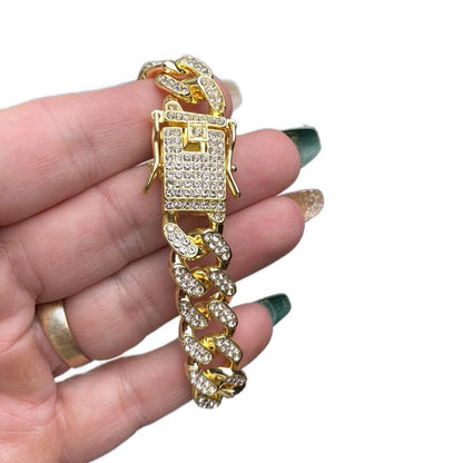 Pet Collar/Necklace- Cuban Style Bling-Bling (Storage Bag Design May Be Random)