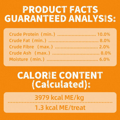 13.4 OZ Cat Treats Pumpkin Healthy Cat Snacks Training Biscuits Treats for Cats Digestive Support Low Calorie Snacks Natural Salmon Flavor