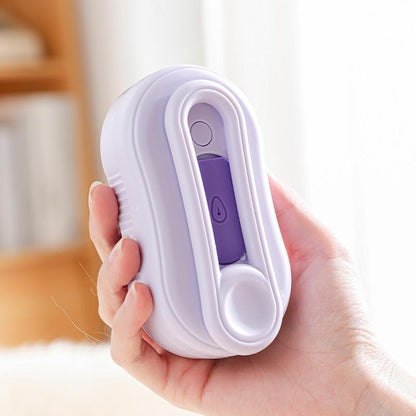 Cat Steam Brush, Rechargeable Pet Steam Grooming Brush with Collapsible Handle, Cat Brushes for Indoor Cats, Cat Water Brush, Detangling and Removing Loose Hair, Includes Charging Cable